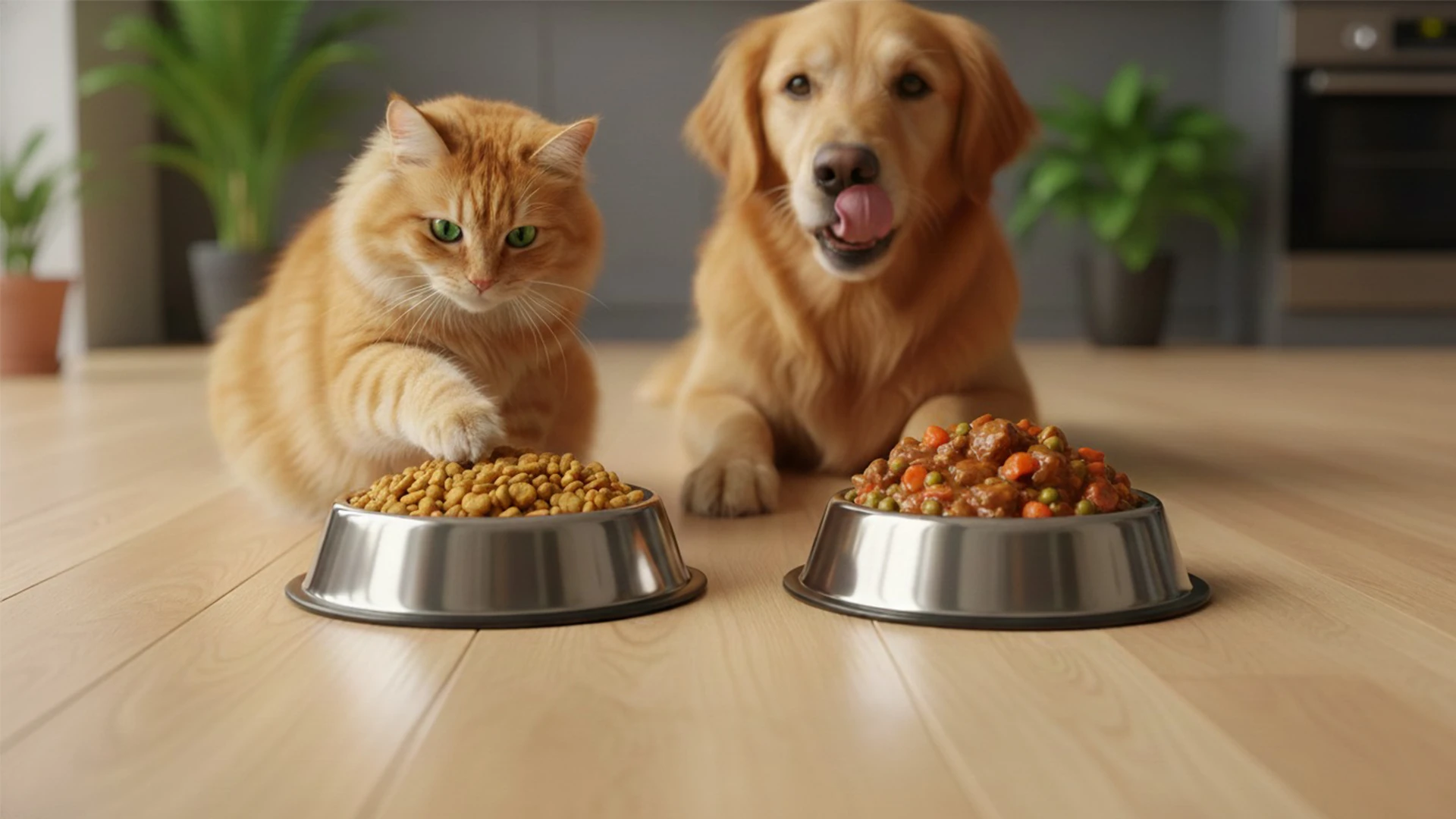 dry and wet pet food